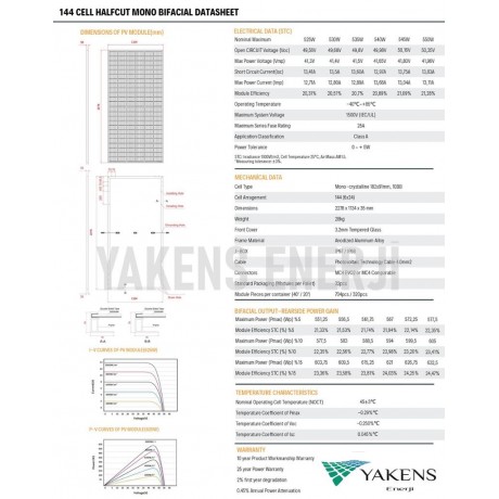 625 Watt Half Cut Monokristal Güneş Paneli Lexron