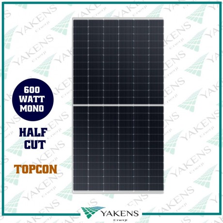 600 Watt Half Cut 10BB TOPCON Monokristal Güneş Paneli Lexron