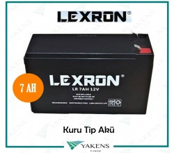 7 Ah 12V Kuru Akü Lexron 