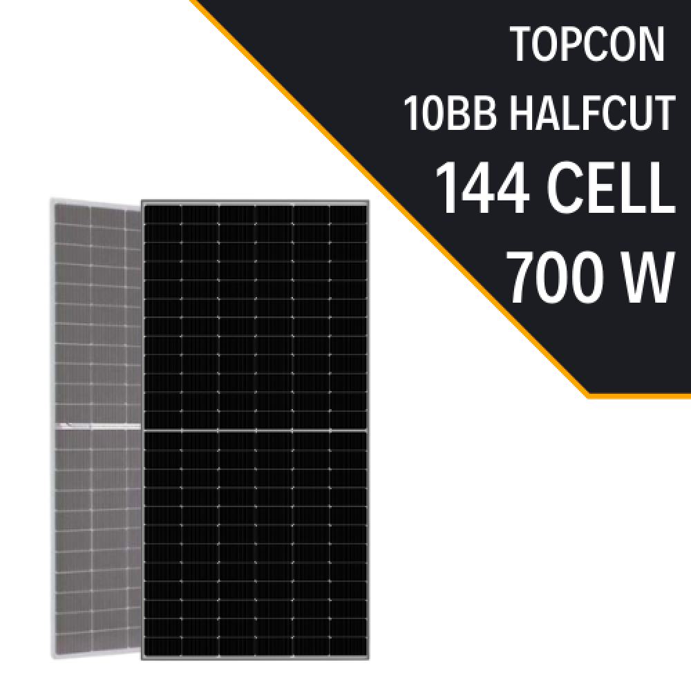 700 Watt Half Cut 10BB Bıfacıal Topcon Monokristal Güneş Paneli Lexron