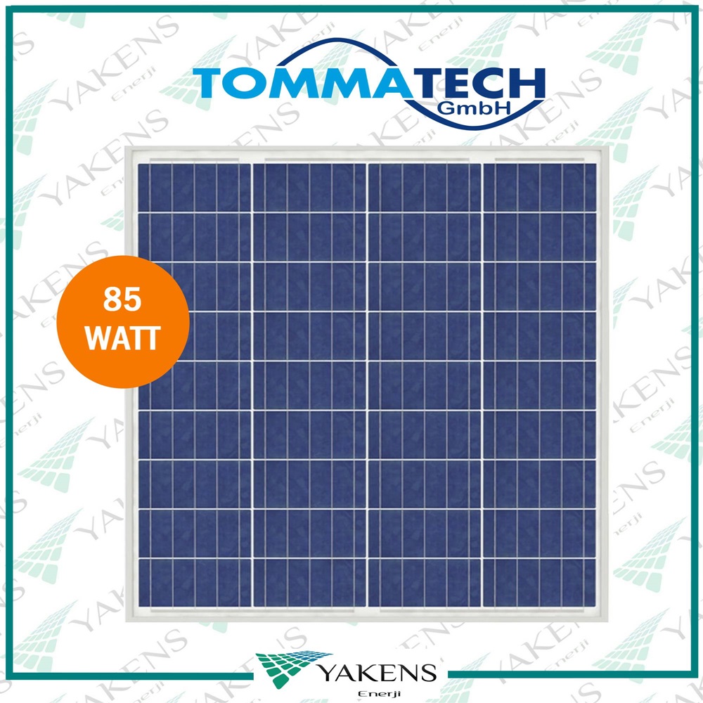 85 Watt Polikristal Güneş Paneli Tommatech