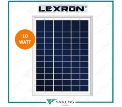 10 Watt 12V Polikristal Güneş Paneli Lexron 
