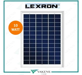 10 Watt 12V Polikristal Güneş Paneli Lexron 