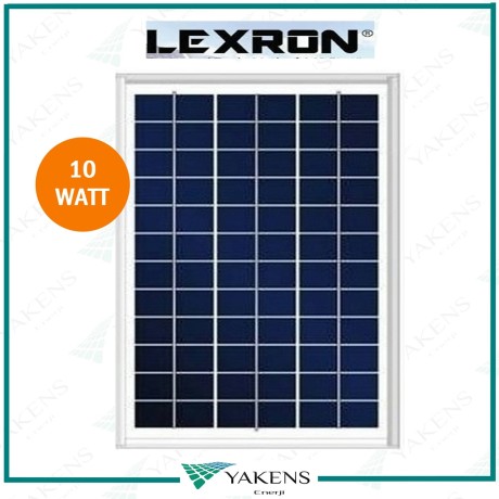 10 Watt 12V Polikristal Güneş Paneli Lexron