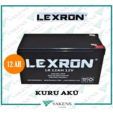 12 Ah Kuru Akü 12V Lexron