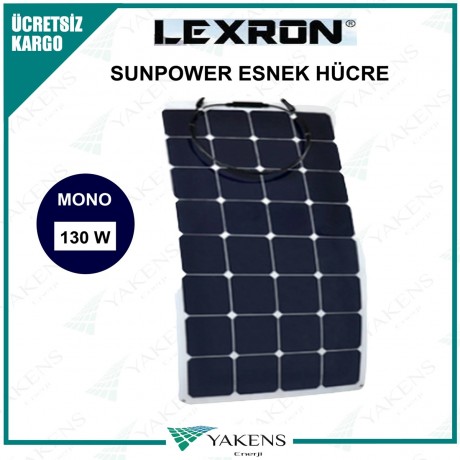 130 Watt Esnek Güneş Paneli Lexron
