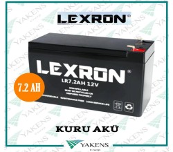 Lexron 7.2 AH 12V Kuru Akü 