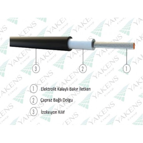 Hazır Soketli (4m+4m) 8 Metre 10mm Güneş Paneli Solar Kablo Siyah Kırmızı