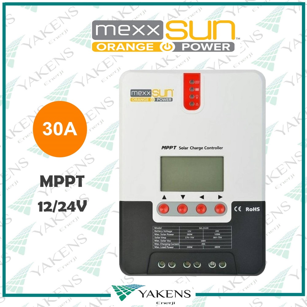 30 Amper Mppt 12/24V Solar Şarj Cihazı Mexxsun