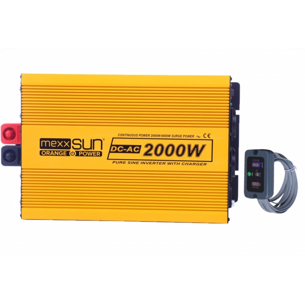 2000 Watt 12V Ekranlı Tam Sinüs Şarjlı İnverter Mexxsun