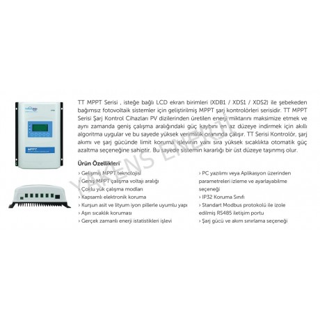 Tommatech 10A-60V 12/24 MPPT Şarj Kontrol Cihazı