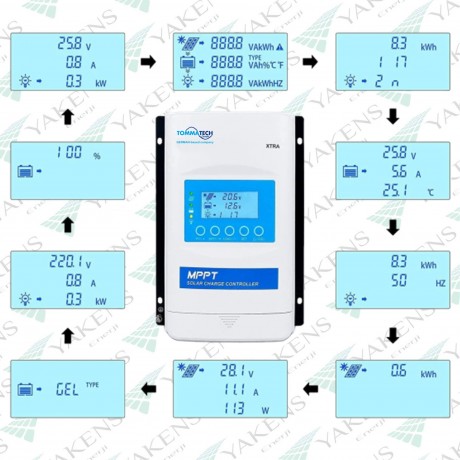 Tommatech 20A-100V 12/24 MPPT Şarj Kontrol Cihazı
