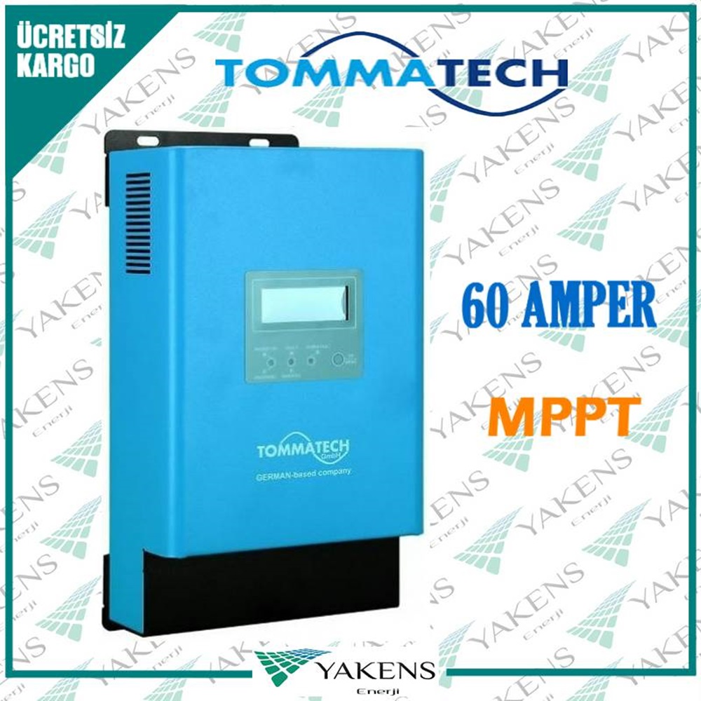 Tommatech 60A 12/24/48V MPPT Şarj Kontrol Cihazı